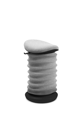 TOPSTAR Sitness 4D AGR-Zertifiziert Dynamischer Sitzhocker schwarz grau - ergonomischer Bürohocker - höhenverstellbar - stärkt den Rücken - entlastet die Bandscheiben von TOPSTAR