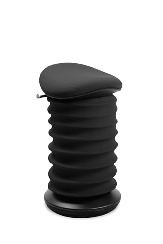 TOPSTAR Sitness 4D AGR-Zertifiziert Dynamischer Sitzhocker schwarz schwarz - ergonomischer Bürohocker - höhenverstellbar - stärkt den Rücken - entlastet die Bandscheiben von TOPSTAR