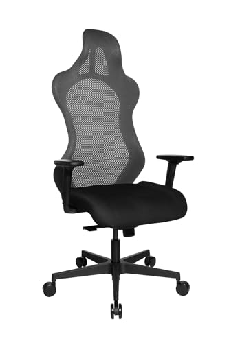 Topstar Bürostuhl Gamingstuhl Sitness RS Sport inkl. Armlehnen schwarz/schwarz grau von TOPSTAR