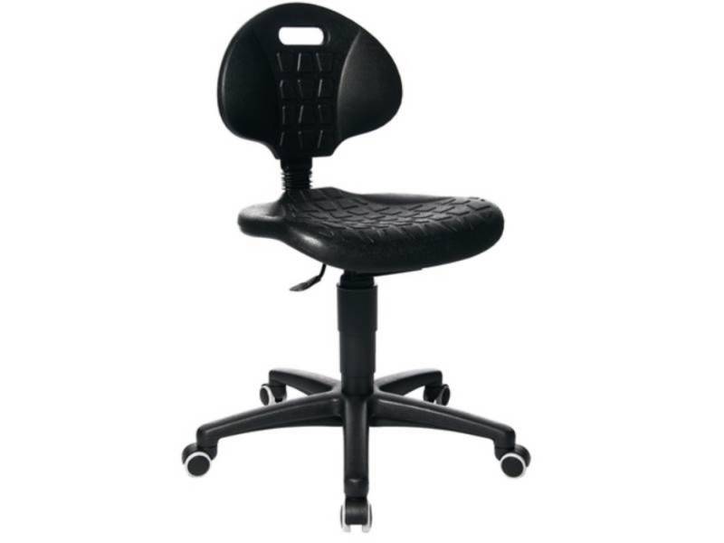 TOPSTAR Drehstuhl TOPSTAR 72220 PUOH Arbeitsdrehstuhl Rollen Polyurethanschaum schwarz von TOPSTAR