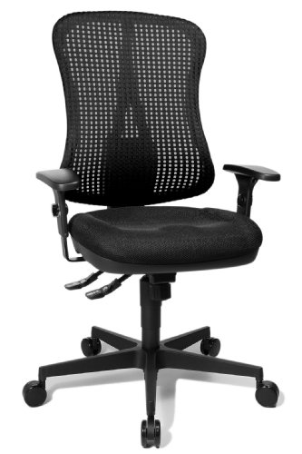 Topstar HE20PBC00 Head Point SY "P4", ergonomischer Bürostuhl, Schreibtischstuhl, Muldensitz, inkl. Armlehnen, Netzrücken, Stoffbezug schwarz Topstar HE20PBC00 Head Point SY "P4", ergonomischer Bürostuhl, Schreibtischstuhl, Muldensitz, inkl. Armlehnen, Netzrücken, Stoffbezug schwarz von TOPSTAR