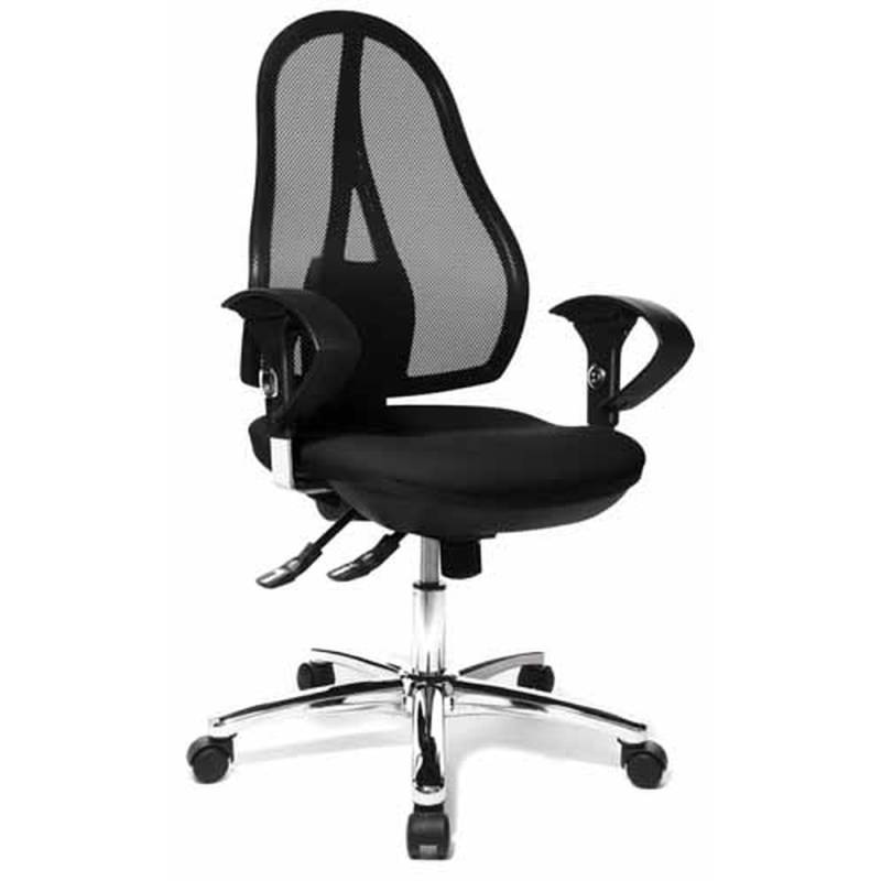 Topstar Bürostuhl Drehstuhl Open Point SY AL.U2 Schreibtischstuhl Chrom schwarz von TOPSTAR
