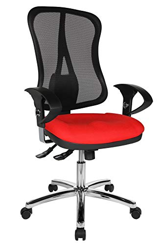 Topstar Bürostuhl Head Point SY Deluxe inkl. höhenverstellbaren Armlehnen rot/schwarz von TOPSTAR