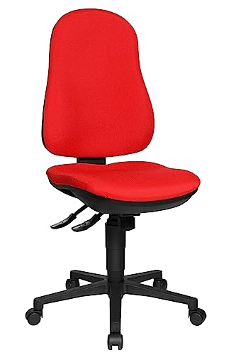 Topstar Support SY Bürostuhl, Stoff, 55 x 47 x 113 cm, rot von TOPSTAR