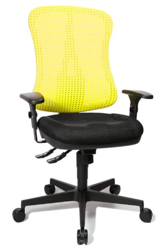 Topstar HE20PBC09 Head Point SY "P4", ergonomischer Bürostuhl, Schreibtischstuhl, Muldensitz, inkl. Armlehnen, Netzrücken, Stoffbezug gelb Topstar HE20PBC09 Head Point SY "P4", ergonomischer Bürostuhl, Schreibtischstuhl, Muldensitz, inkl. Armlehnen, Netzrücken, Stoffbezug gelb von TOPSTAR