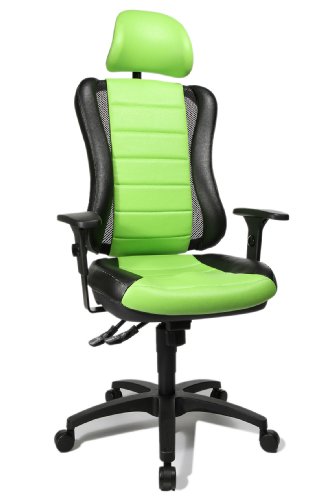 Topstar HE30PS105X Head Point RS "P4", Bürostuhl, Schreibtischstuhl, inkl. höhenverstellbare Armlehnen, Kopfstütze, Polsterung grün/schwarz Topstar HE30PS105X Head Point RS "P4", Bürostuhl, Schreibtischstuhl, inkl. höhenverstellbare Armlehnen, Kopfstütze, Polsterung grün/schwarz von TOPSTAR