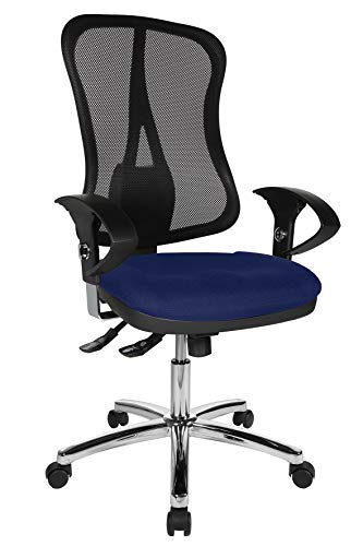 Topstar Bürostuhl Head Point SY Deluxe inkl. höhenverstellbaren Armlehnen blau/schwarz von TOPSTAR