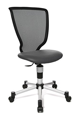 Topstar 71487S12 Titan Junior, Schreibtischstuhl, Kinderdrehstuhl, Netzrückenlehne, Bezugsstoff Anthrazit, 40 x 44 x 98 cm von TOPSTAR