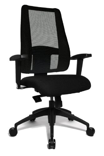 TOPSTAR | Bürostuhl Lady SITNESS Deluxe | beweglich mit 7 Zonen | schwarz/schwarz von TOPSTAR