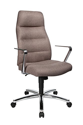 Topstar NC79RDC8 Chefsessel Chairman, 63 x 64 x 124, stoff graubraun von TOPSTAR
