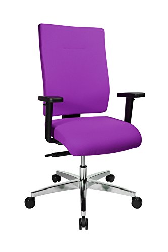 Topstar Profistar 15 Bürostuhl, Schreibtischstuhl, inkl. Armlehnen H1, Stoff, 56 x 67 x 109 cm, violett von TOPSTAR