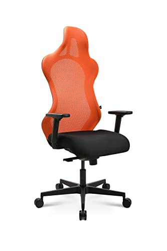 Topstar Bürostuhl Gamingstuhl Sitness RS Sport inkl. Armlehnen schwarz/schwarz orange von TOPSTAR