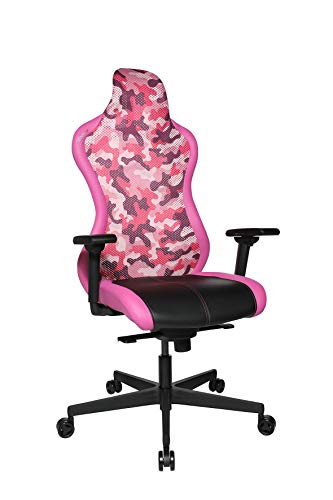 Topstar Bürostuhl Gamingstuhl Sitness RS Sport Plus inkl. Armlehnen Camouflage pink-rosa von TOPSTAR
