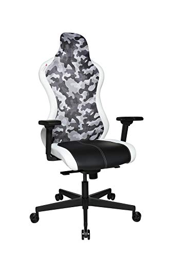 Topstar Bürostuhl Gamingstuhl Sitness RS Sport Plus inkl. Armlehnen Camouflage weiß-grau von TOPSTAR