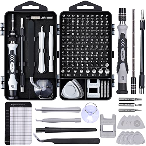 Feinmechaniker Werkzeug Set Mini Schraubenzieher: TOPWAY 122 in 1 Handy Reparatur Werkzeug Set Met 101 Bits für PC Computer iPhone Laptop Tablet PS5 Xbox Spielzeug Uhren Kamera Brillen von TOPWAY