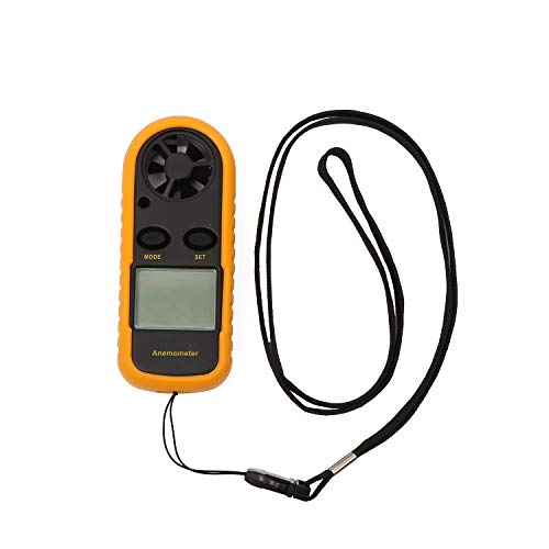 TOPWAY Digitaler Anemometer Windmesser Handheld LCD Display Windgeschwindigkeitsmesser und Temperatur zum Segeln, Surfen, Gleiten von Ventilatoren 312751 von TOPWAY