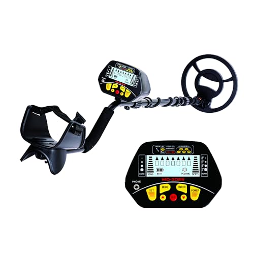 TOPWAY Metalldetektor für Erwachsene und Kinder, wasserdichter tragbarer Verstellbarer Stab, professioneller Gold-Silber-Detektor mit hintergrundbeleuchtetem LCD-Display, punktgenaue Muti-Modi von TOPWAY