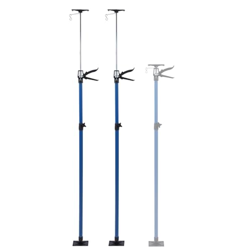 TOPWAY 2er-Set Deckenstütze Montagestütze Einhandstütze Teleskopstütze 50–115 cm Belastbar bis 30 kg höhenverstellbar Deckenspanner, Telescopic Drywall Support von TOPWAY