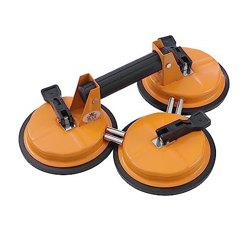 TOPWAY Vacuum Suction Cup Glass 6 Zoll Vakuum Saugnapf Glasheber Robuster Fliesen-Dreifach-Saugnäpfe 3 x 150mm, 130kg Tragfähigkeit, zum Heben von Glas Granit und Ersetzen von Fenstern TOPWAY Vacuum Suction Cup Glass 6 Zoll Vakuum Saugnapf Glasheber Robuster Fliesen-Dreifach-Saugnäpfe 3 x 150mm, 130kg Tragfähigkeit, zum Heben von Glas Granit und Ersetzen von Fenstern von TOPWAY