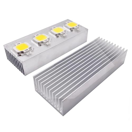 1 Stück Heißer Aluminium Legierung Kühlkörper Cooling Pad Für High Power LED IC Chip Kühler Kühler Kühlkörper für LED COB Licht 100x40x20mm von TOPXCDZ