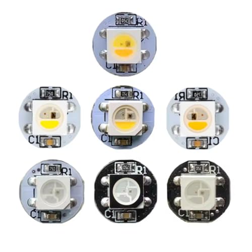 100 Stück WS2812B RGB-LED-Chip WS2811 IC SK6812 Integrierter RGBWW RGBNW RGBW LED-Chip 5050 SMD Schwarz/Weiß PCB DC5V (SK6812 RGB WW) von TOPXCDZ