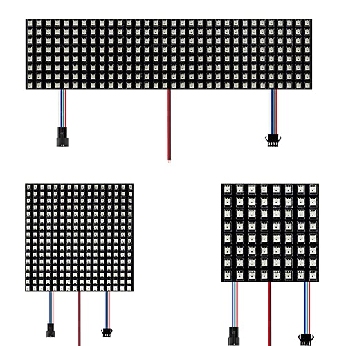 12V WS2815 RGB LED Digital Flexible Einzeln Adressierbaren Panel Licht Streifen WS2812 8x8 16x16 8x32 Modul Matrix Bildschirm (8X32 256 Pixels) von TOPXCDZ