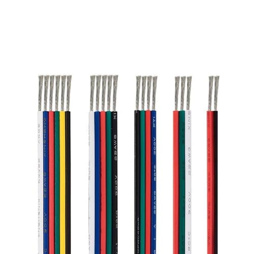 2/3/4/5/6pin Elektrische Draht LED Kabel 100m LED Verlängerung Kabel für RGB RGBW RGBWW SMD WS2812B LED Streifen Licht JST Stecker (6PIN 22AWG 100M) von TOPXCDZ