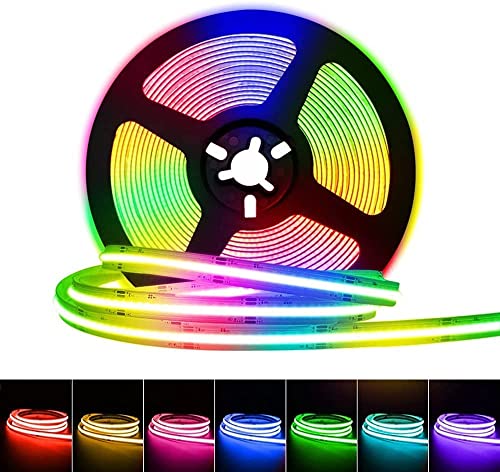 FCOB RGB RGBW LED Licht Streifen DC12V 810 DC24V 840 LED Flexible FOB COB 10mm 4pin 12mm 5pin Lichter Hohe Dichte RA90 Dimmbare (Waterproof, DC24V RGBWW) von TOPXCDZ