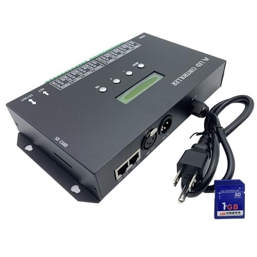 H807SA 8CH artnet/dmx zu spi led pixel controller mit sd karte für ws2811 ws2812b ws2815 ws2813 apa102 LED Streifen von TOPXCDZ