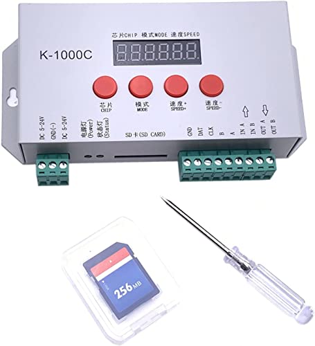 TOPXCDZ K-1000C Controller K1000C WS2812B WS2811 APA102 T1000S WS2813 LED 2048 Pixel Programm Controller DC5-24V Einzelhandel von TOPXCDZ