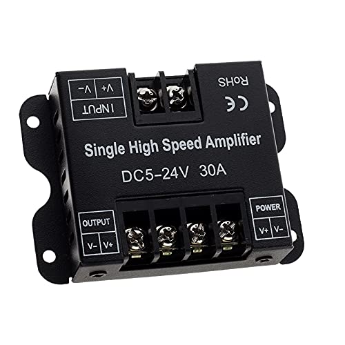 LED RGBW/RGB Verstärker DC5-24V 24A 30A Ausgang für RGBCCT/RGBW/RGB LED Streifen power Repeater Konsole Controller (Single Color 30A) von TOPXCDZ