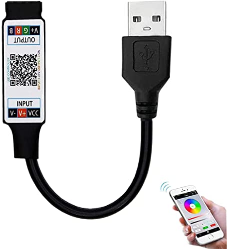 Mini RGB Bluetooth Controller USB 5V Musik Bluetooth LED Controller Lichtstreifen Controller für RGB LED Streifen 30cm Mini RGB Bluetooth Controller USB 5V Musik Bluetooth LED Controller Lichtstreifen Controller für RGB LED Streifen 30cm von TOPXCDZ