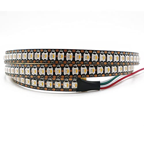 TOPXCDZ SK6812 RGBW RGBWW Led Strip Light 4 in 1 Ähnlich WS2812B 1m 5m 30 60 144 LEDs Einzeln adressierbare RGBWW Led Lights IP30 65 67 5V (1M 144LED/M, Black Pcb Ip30 Rgbww) von TOPXCDZ