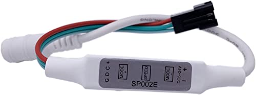 SP002E LED RGB Controller 2048 Pixel Dimmer 3 Schlüssel DC5-24V USB 5V für WS2811 WS2812B Adressierbare Magie Farbe Licht bar String (DC 5-24V) von TOPXCDZ