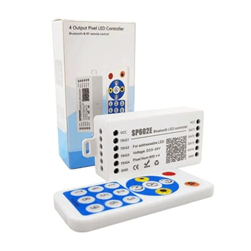 SP602E 4CH Ausgang Bluetooth Pixel Led Controller DC5-24V adressierbar mit Remote WS2811/2815 LED Streifen iOS Android Bluetooth App SP602E 4CH Ausgang Bluetooth Pixel Led Controller DC5-24V adressierbar mit Remote WS2811/2815 LED Streifen iOS Android Bluetooth App von TOPXCDZ