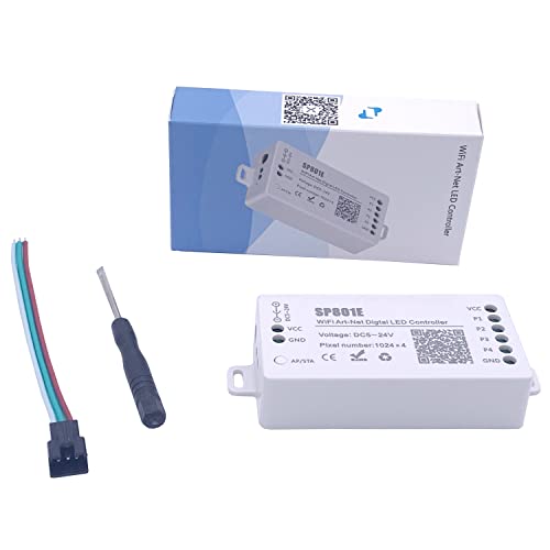 SP801E WiFi Art-Net Magic LED Controller LED Matrix Panel Modul WS2812B WS2811 Lichtleiste Wireless Control iOS Android DC5-24V SP801E WiFi Art-Net Magic LED Controller LED Matrix Panel Modul WS2812B WS2811 Lichtleiste Wireless Control iOS Android DC5-24V von TOPXCDZ