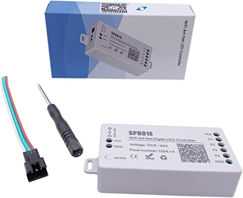 TOPXCDZ SP801E Wifi Kunst-Net Magie LED Controller LED Matrix Panel Modul WS2812B WS2811 LED Licht Streifen Wireless APP Control DC5-24V TOPXCDZ SP801E Wifi Kunst-Net Magie LED Controller LED Matrix Panel Modul WS2812B WS2811 LED Licht Streifen Wireless APP Control DC5-24V von TOPXCDZ