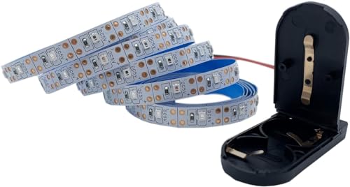 TOPXCDZ 1m 2m DC3V LED Streifen Licht 2835 SMD batteriebetriebene Flex LED Band Home Decoration DIY Lampe 8mm PCB (Green, 1M) von TOPXCDZ
