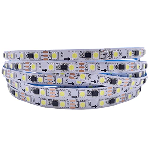 TOPXCDZ DC12V WS2811 LED-Streifen 5050 Weiß Warmweiß Einfarbig Pixel Licht Adressierbar Pferderennen Externe 1 IC Control 3Leds (WS2811 Weiß) von TOPXCDZ