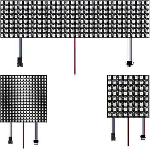 TOPXCDZ DC12V WS2815 16x16 8x32 8x8 LED Pixel Panel digitale flexible LED Panel LED Licht Perlen individuell adressierbare Traum farbe (WS2815 16X16) von TOPXCDZ