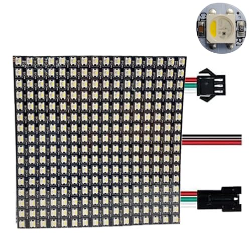 TOPXCDZ DC5V SK6812 5050 RGBW SMD Flexible 16x16 8x32 Luces Pixel Panel Matrix Bildschirm Led-modul Einzeln Adressierbaren (SK6812 RGBW 16X16) von TOPXCDZ