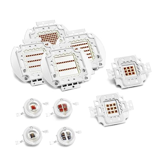 TOPXCDZ LED Chip Infrarot IR 680nm 740nm 760nm 800nm ​​ 850nm 880nm 940nm 980nm 1000nm COB Dioden 3W 5W 10W 20W 30W 50W 100W Lichtperlen COB Nachtsicht CCTV Kamera (IR 1000-1050nm, 10W x 1piece) von TOPXCDZ