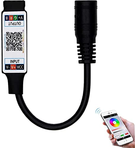 TOPXCDZ Mini RGB Bluetooth Controller DC 5V 12V 24V Schwarz Musik BT Smart APP Controller Lichtleiste Steuerung für RGB LED Streifen TOPXCDZ Mini RGB Bluetooth Controller DC 5V 12V 24V Schwarz Musik BT Smart APP Controller Lichtleiste Steuerung für RGB LED Streifen von TOPXCDZ