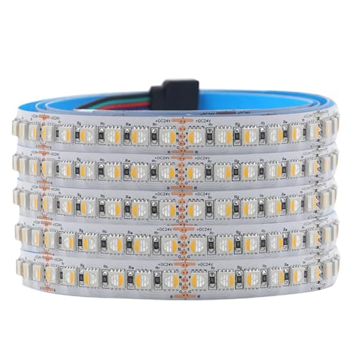TOPXCDZ RGBW RGBWW LED Streifen DC 12V 24V 4 Farben in 1 Chip SMD 5050 60 108 120 LEDs/m Flexibles Band band seil licht(RGBWW, 24V 5m 600Leds) von TOPXCDZ
