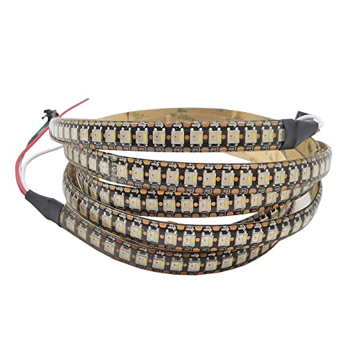 TOPXCDZ SK6812 RGBW RGBWW Led Strip Light 4 in 1 Ähnlich WS2812B 1m 5m 30 60 144 LEDs Einzeln adressierbare RGBWW Led Lights IP30 65 67 5V (1M 144LED/M, Black Pcb Ip65 Rgbww) von TOPXCDZ