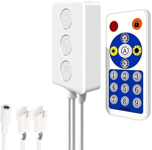 TOPXCDZ SP601E WS2812B WS2811 Musik-Controller mit eingebautem Mikrofon, Dual-Signal, adressierbare Pixel, LED-RGB-Streifenlicht, iOS/Android-App, DC 5 V-24 V TOPXCDZ SP601E WS2812B WS2811 Musik-Controller mit eingebautem Mikrofon, Dual-Signal, adressierbare Pixel, LED-RGB-Streifenlicht, iOS/Android-App, DC 5 V-24 V von TOPXCDZ