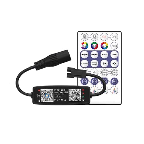 TOPXCDZ WS2812B Controller Bluetooth Musik APP Control für Pixel LED Streifen Licht SK6812 WS2811 WS2812 Band Lichter USB 5V Fernbedienung control (28Key DC) von TOPXCDZ