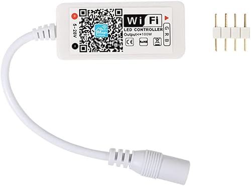 TOPXCDZ WiFi-LED-Smart-Controller, kabellos, 4-polig, RGB-LED-Controller, Alexa, Google Home, IFTTT-kompatibel, funktioniert mit Android, iOS-System TOPXCDZ WiFi-LED-Smart-Controller, kabellos, 4-polig, RGB-LED-Controller, Alexa, Google Home, IFTTT-kompatibel, funktioniert mit Android, iOS-System von TOPXCDZ