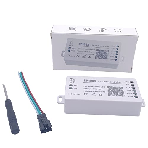 WS2811 WS2812B SP108E LED-Streifen WiFi-Controller WS2813 WS2815 SK6812 usw. LED-Modul Licht Smart APP Wireless Control DC5-24V WS2811 WS2812B SP108E LED-Streifen WiFi-Controller WS2813 WS2815 SK6812 usw. LED-Modul Licht Smart APP Wireless Control DC5-24V von TOPXCDZ