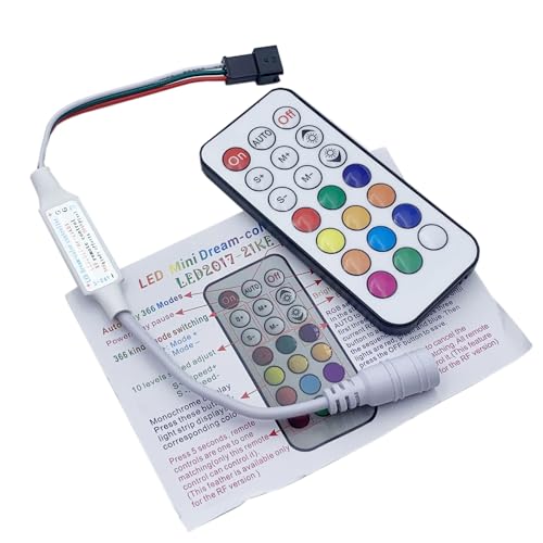 WS2812 WS2811 Led-leuchten Controller RF 21Key Remote Wireless 350 + Traum Wirkung 4pin SM JST RGB IC Led streifen Licht DC5-24V (3PIN For WS2811 WS2812B) von TOPXCDZ